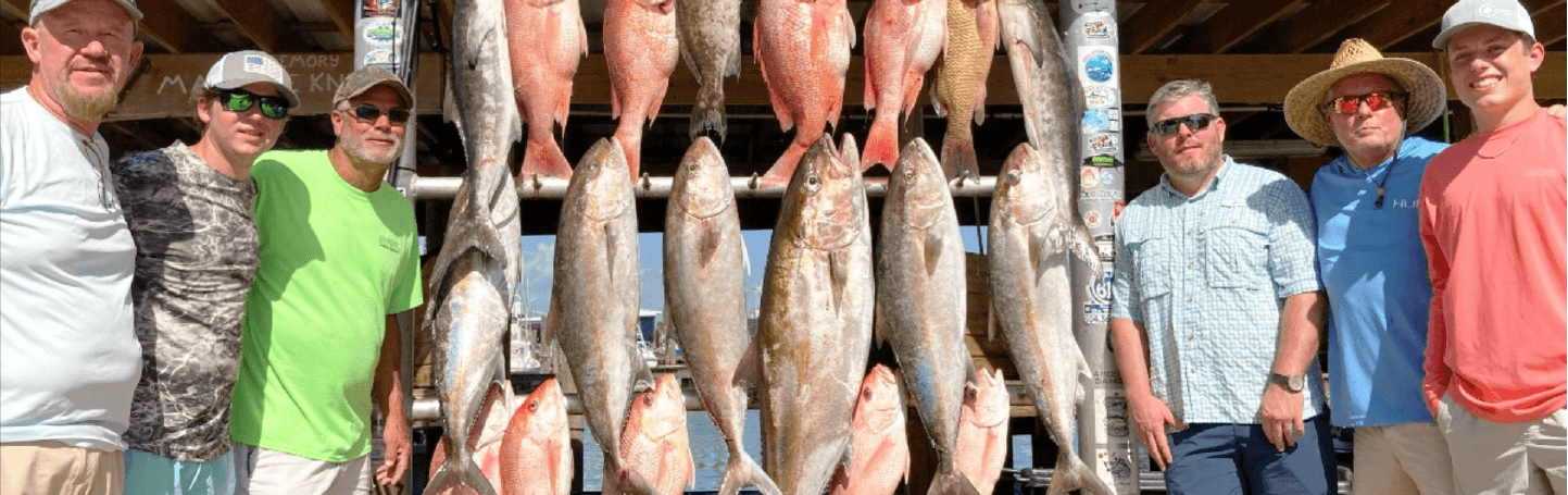 Superstrike Charters deep sea fishing charter Venice, Louisiana Amberjack fishing