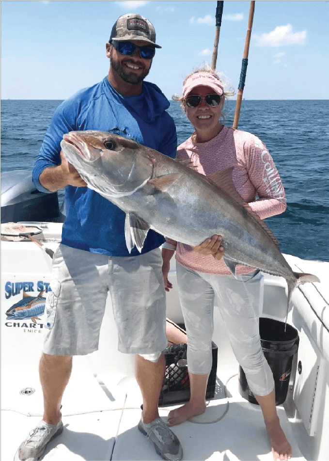 Catch Amberjack on deep sea fishing charter in Venice, Louisiana